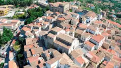 Zungoli townscape with traditional houses and winding streets