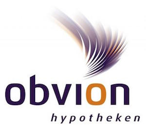 Alt: Obvion logo representing green financing for sustainable housing in the Netherlands.