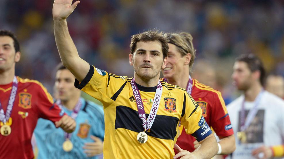 Iker Casillas captained Spain to their second successive EURO victory in 2012