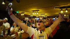 England Football Fan Celebrating